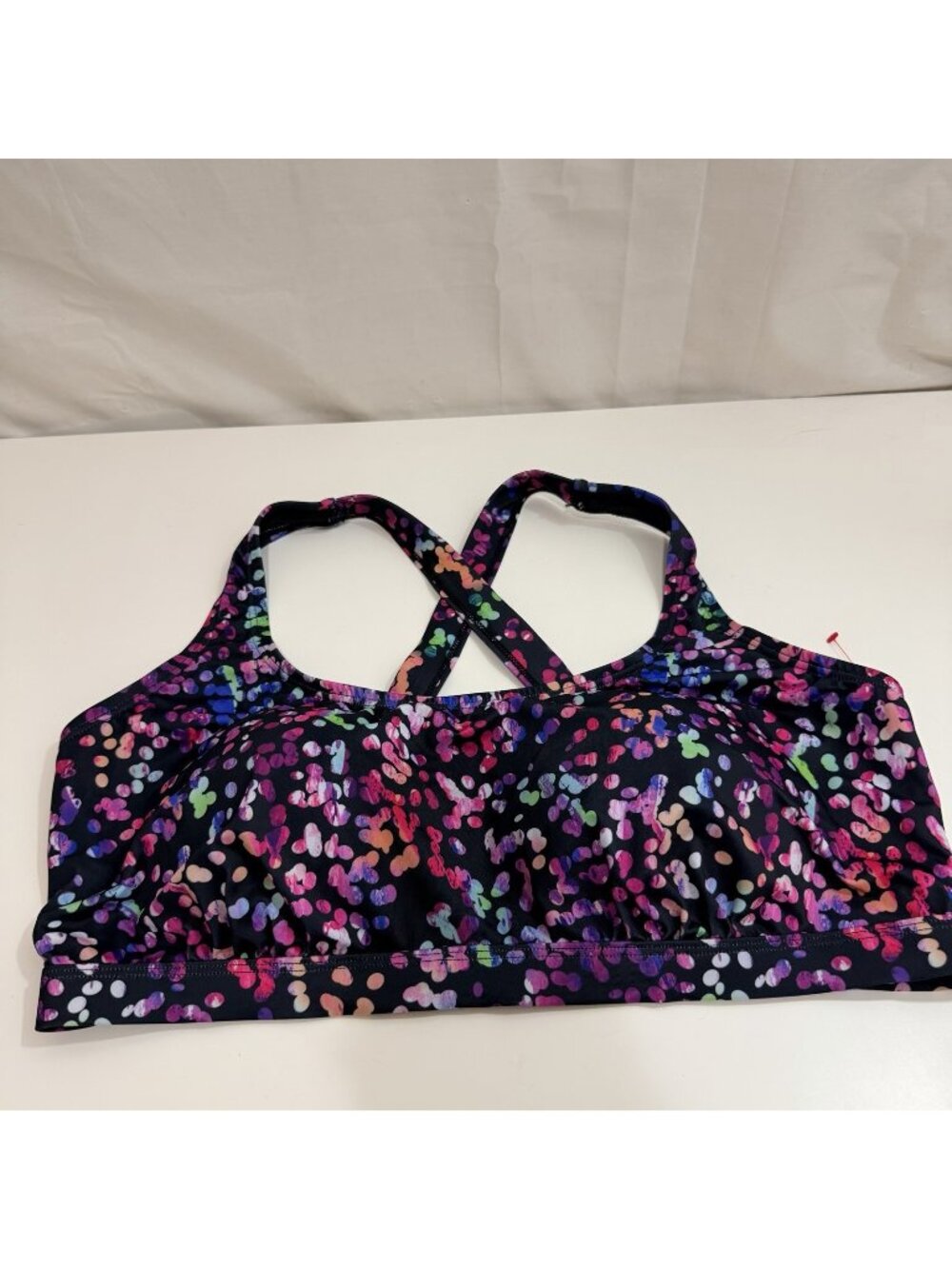 Swim365 By Swimsuits For All Scoop Neck Swim Bra Top Size 20